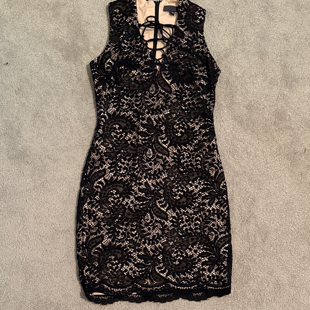Elegant Black Lace Dress